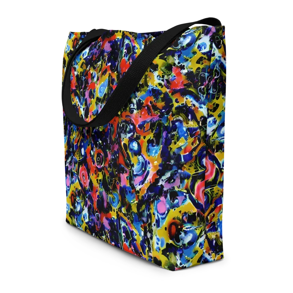 Vivid Disorder on Large Tote Bag W/ Pocket — Front