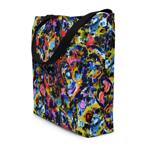 Vivid Disorder on a Large Tote Bag W/ Pocket