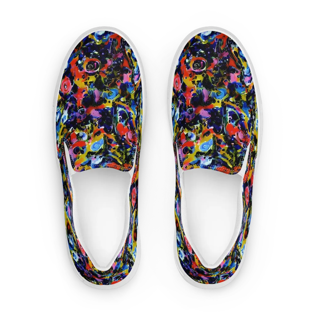 Vivid Disorder on Women's Slip-On Canvas Shoes — Front