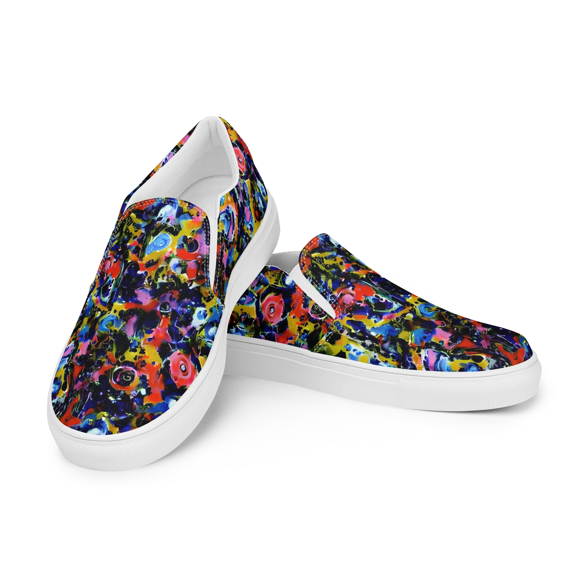 Vivid Disorder on Women's Slip-On Canvas Shoes — Left Front