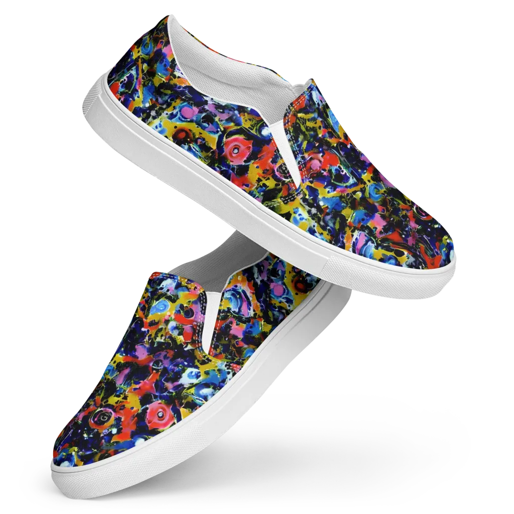 Vivid Disorder on Women's Slip-On Canvas Shoes — Front