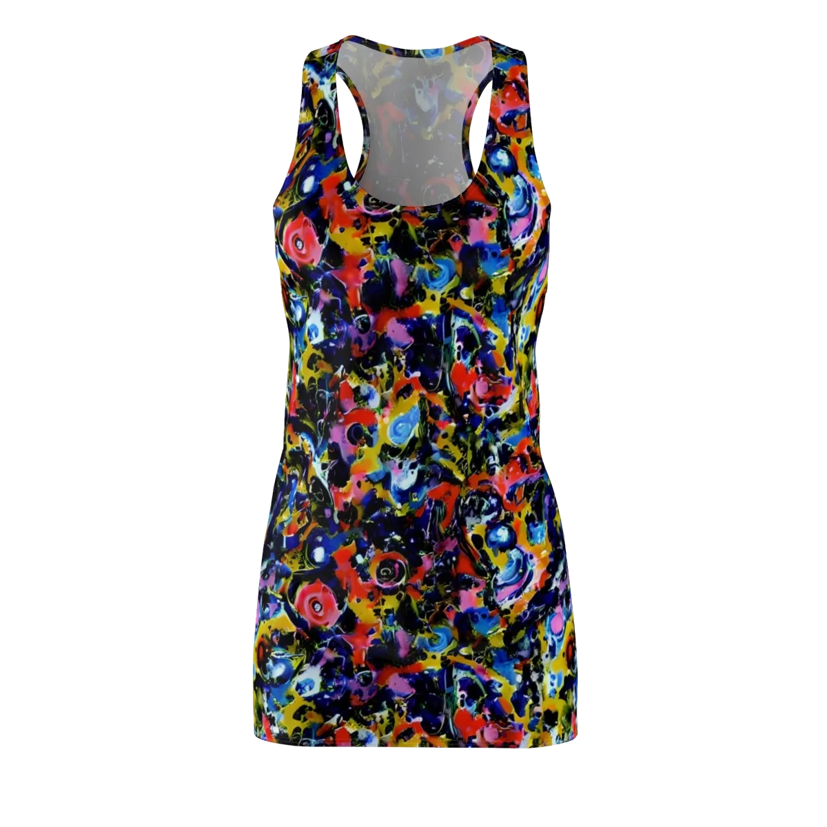 Vivid Disorder on Racerback Dress — Front