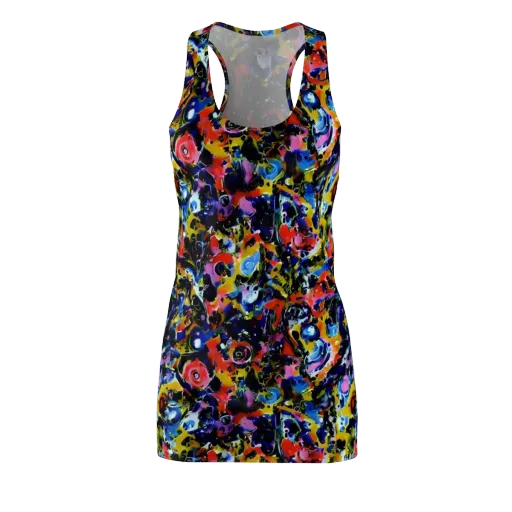 Vivid Disorder on a Racerback Dress