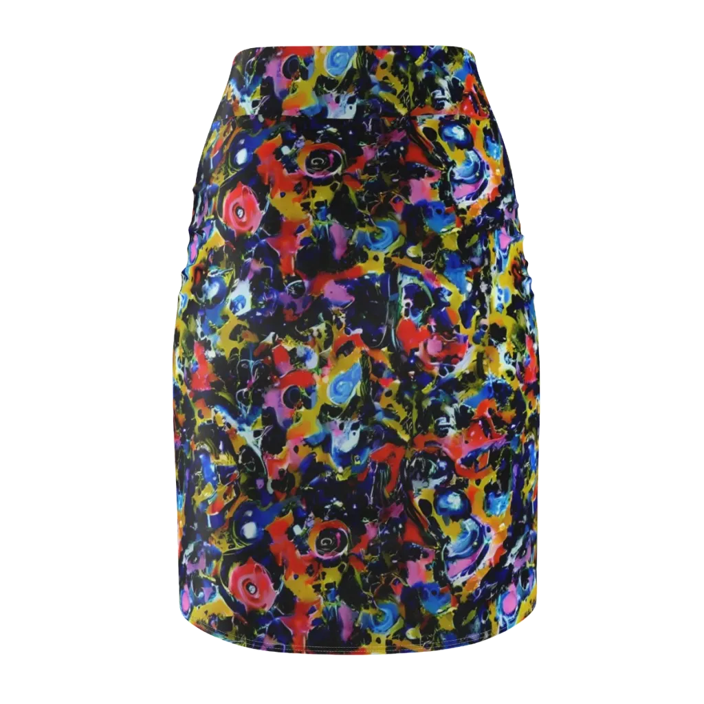 Vivid Disorder on Pencil Skirt — Back