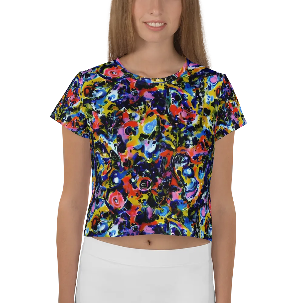 Vivid Disorder on Crop Tee — Front