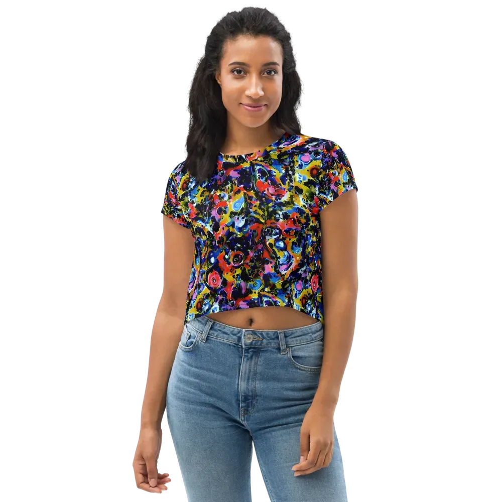 Vivid Disorder on Crop Tee — Front
