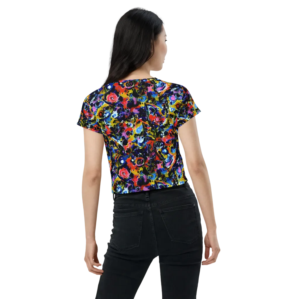 Vivid Disorder on Crop Tee — Back