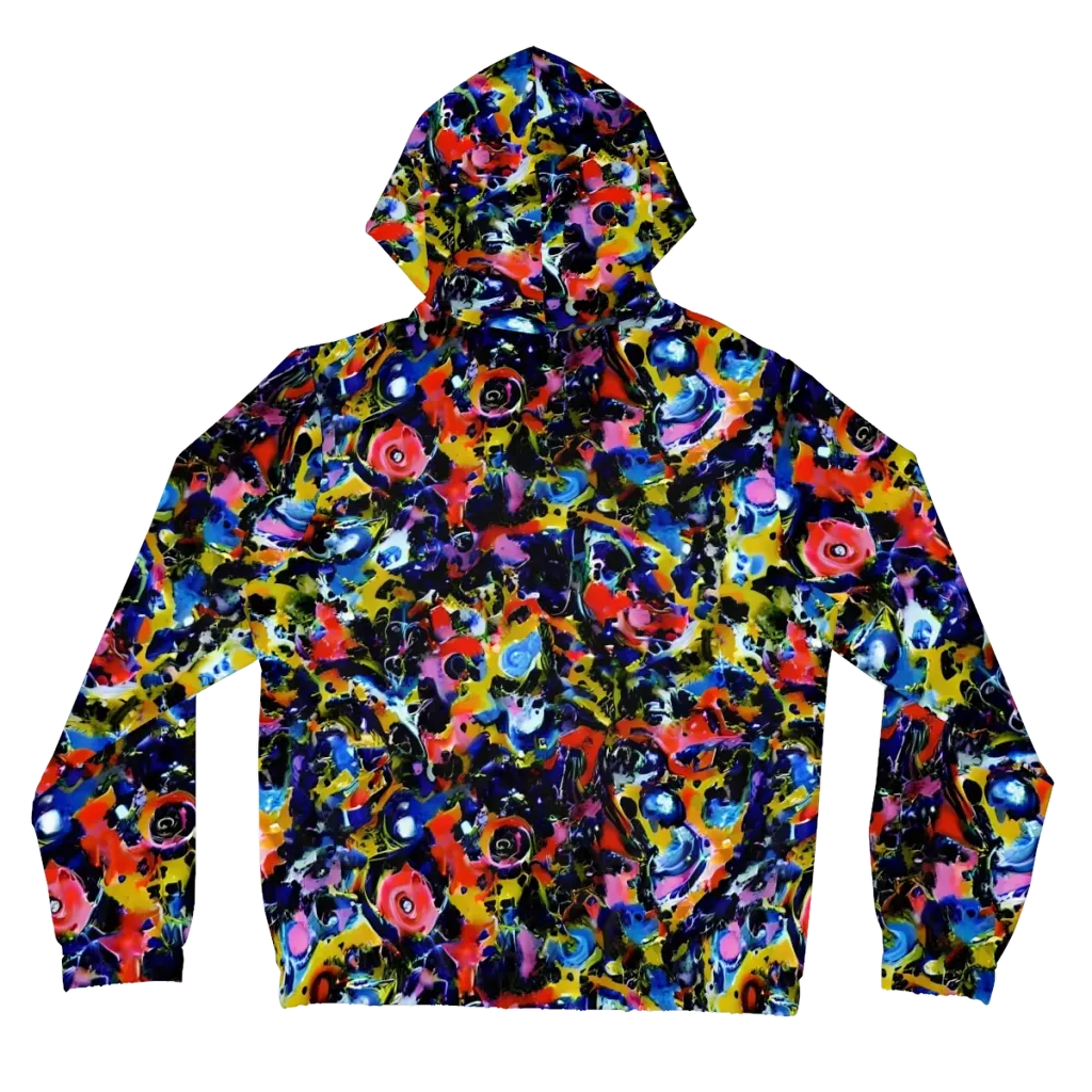 Vivid Disorder on Women's Full-Zip Hoodie — Back