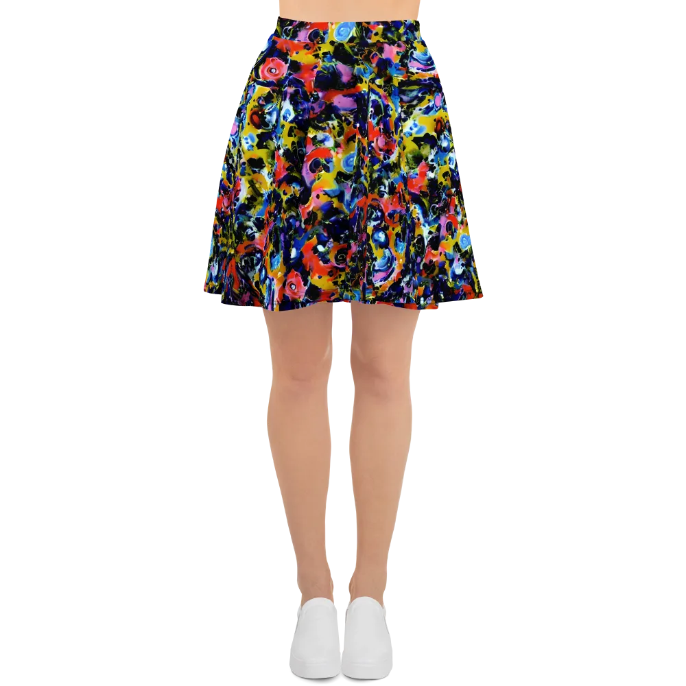 Vivid Disorder on Skater Skirt — Front