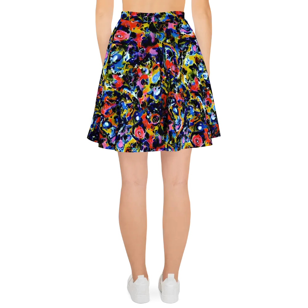 Vivid Disorder on Skater Skirt — Back