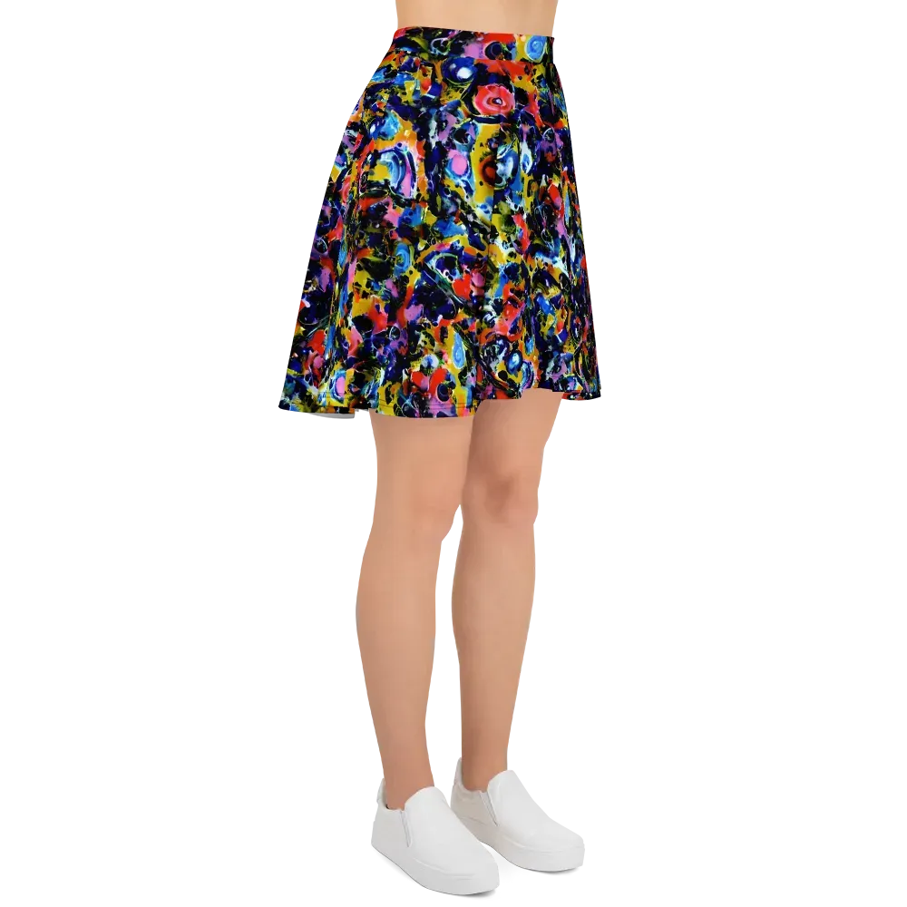 Vivid Disorder on Skater Skirt — Right