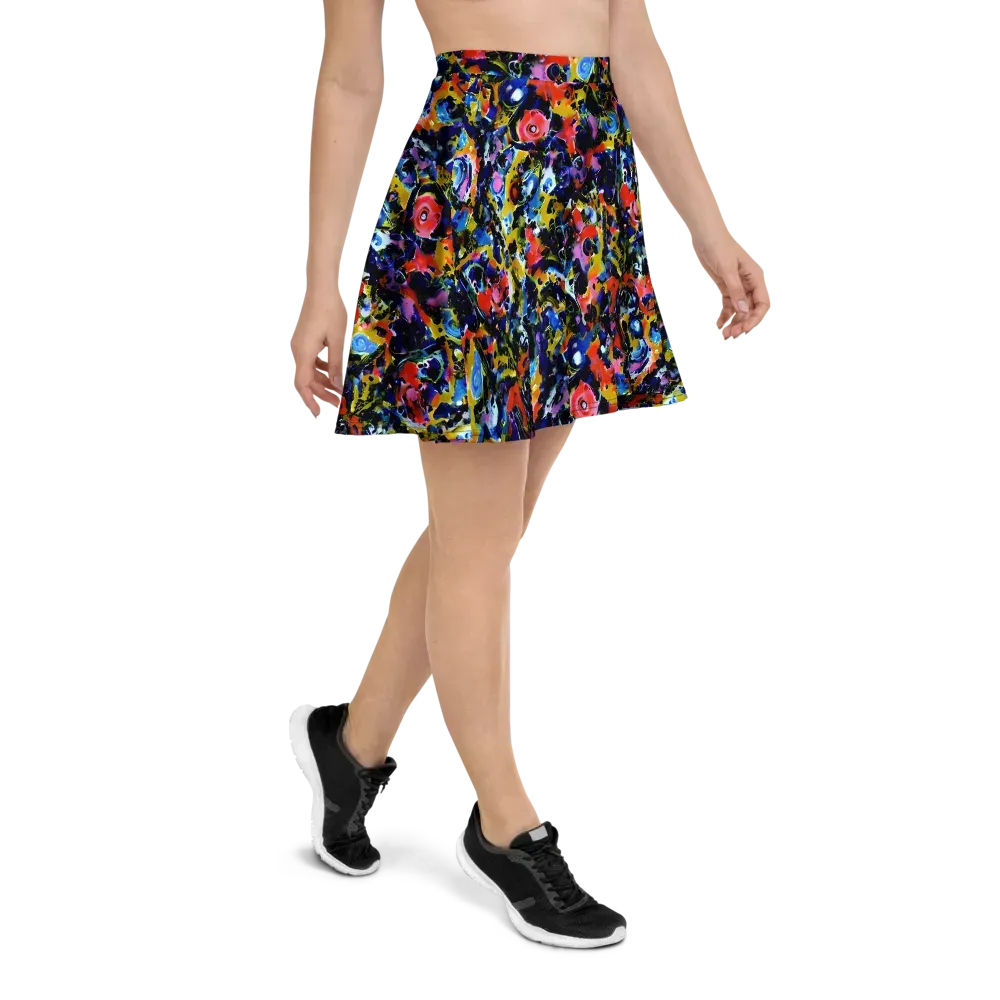 Vivid Disorder on Skater Skirt — Right