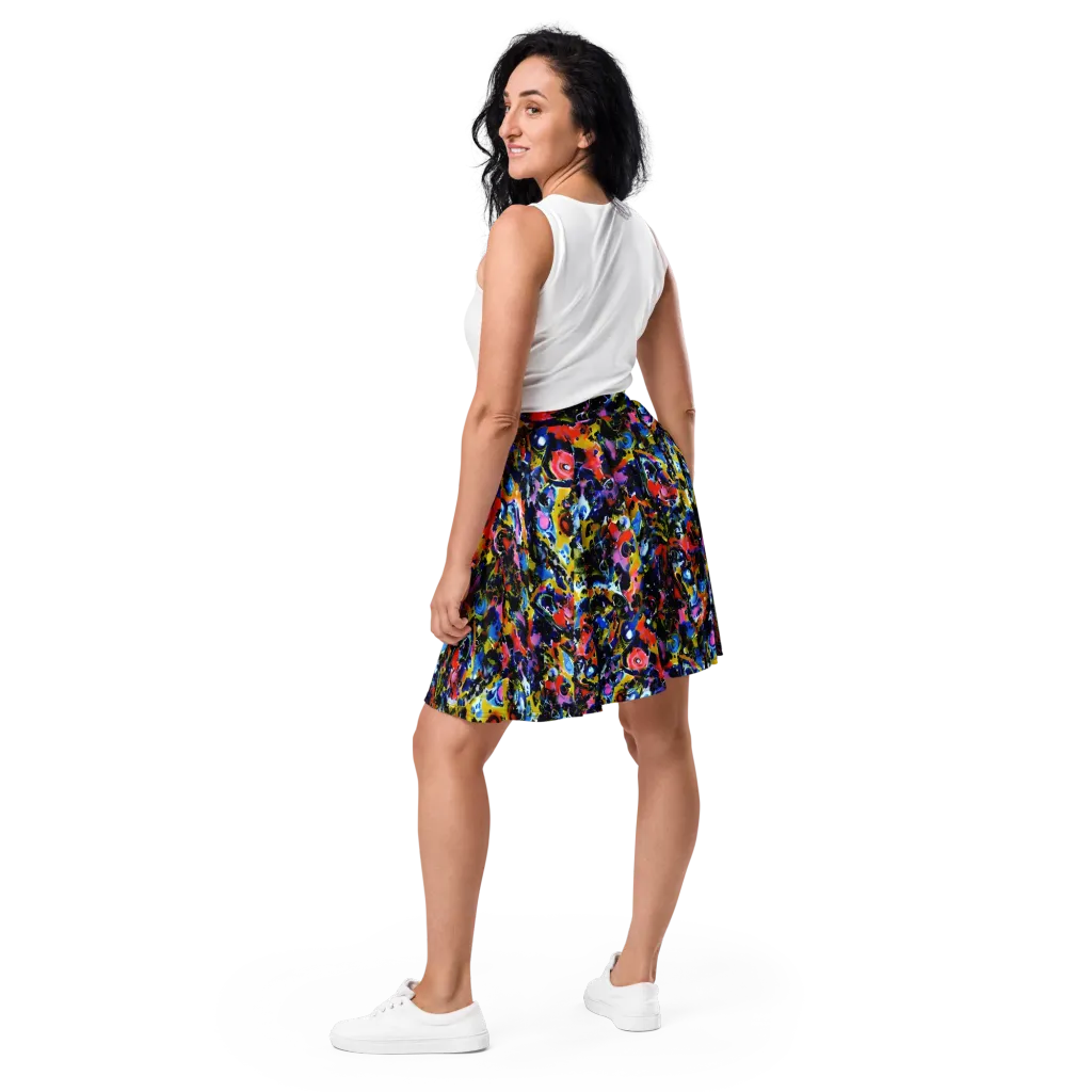 Vivid Disorder on Skater Skirt — Back