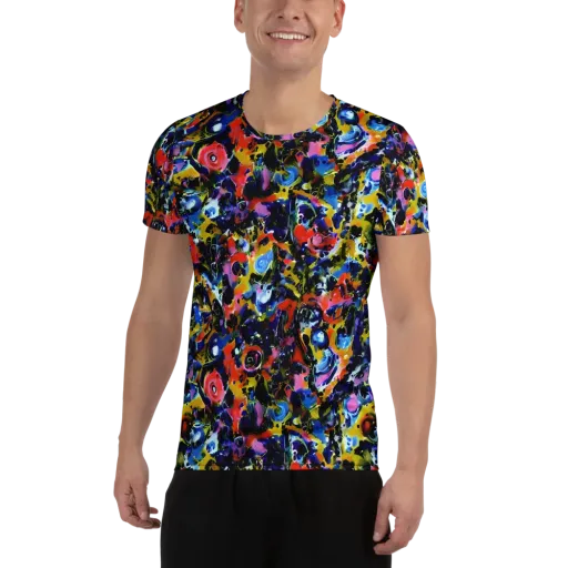 Vivid Disorder on a Men's Athletic T-Shirt