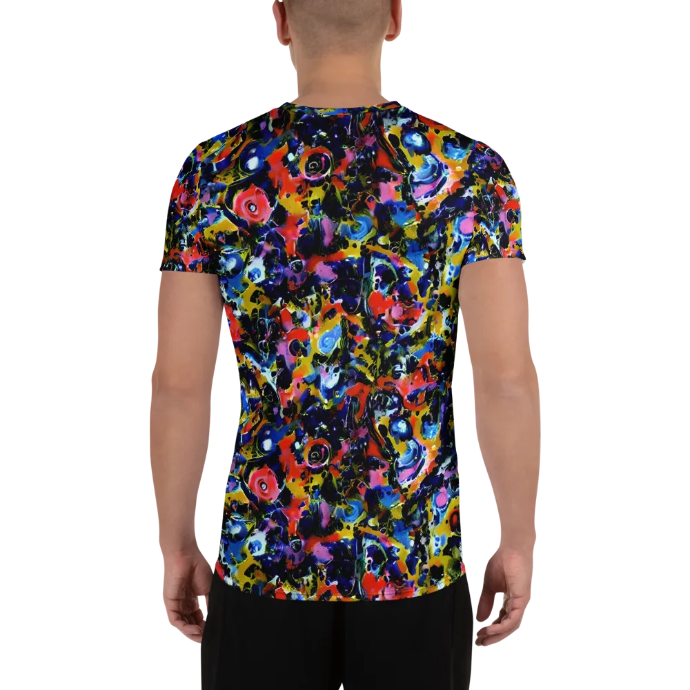 Vivid Disorder on Men's Athletic T-Shirt — Back