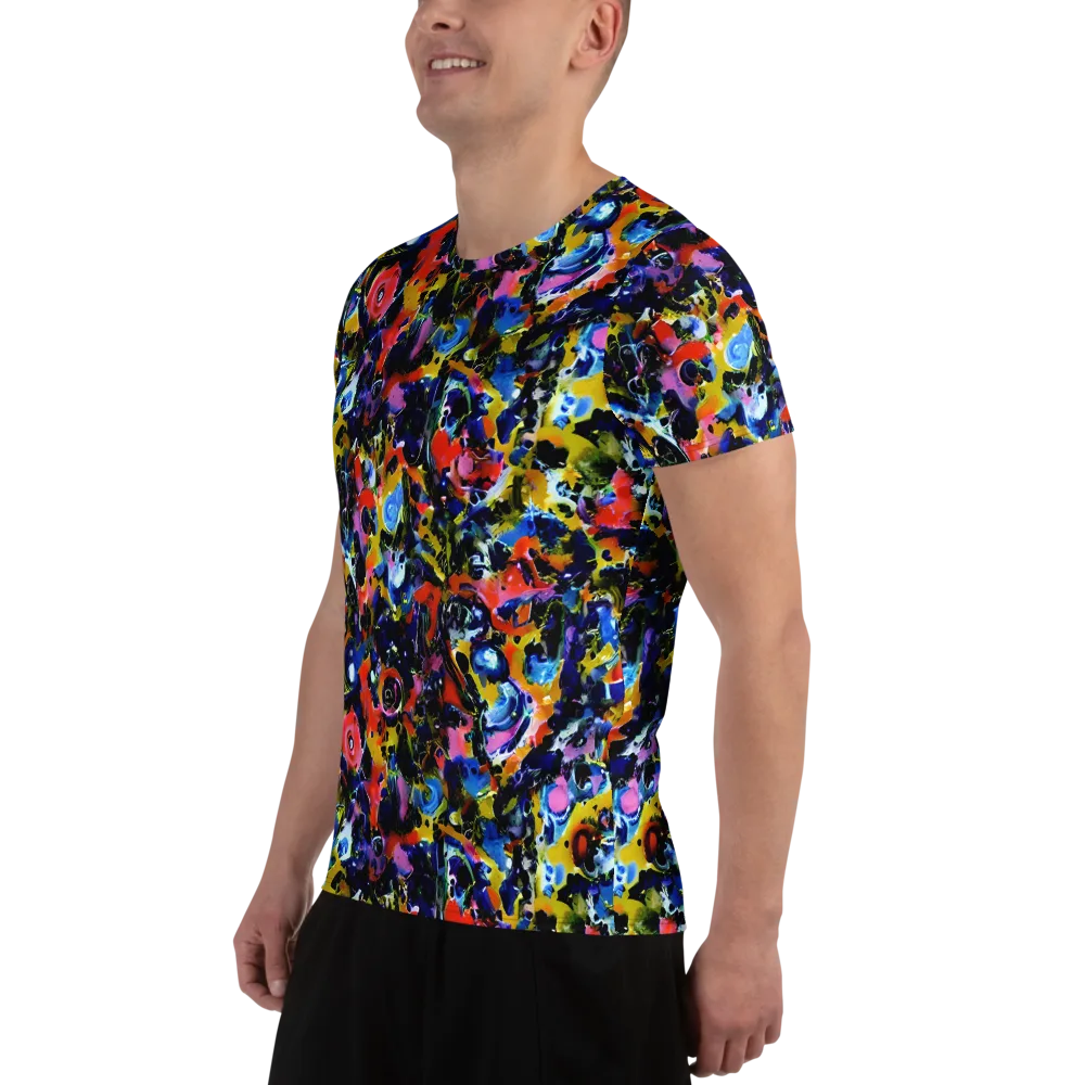 Vivid Disorder on Men's Athletic T-Shirt — Left