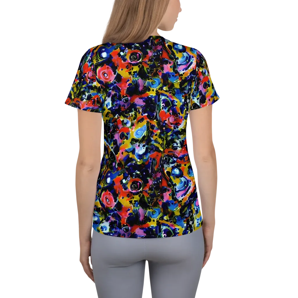 Vivid Disorder on Women's Athletic T-Shirt — Back