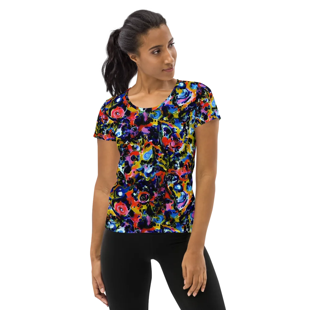 Vivid Disorder on Women's Athletic T-Shirt — Front