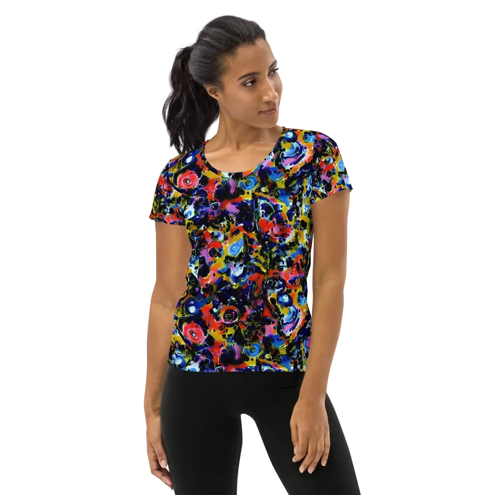 Vivid Disorder on Women's Athletic T-Shirt — Front