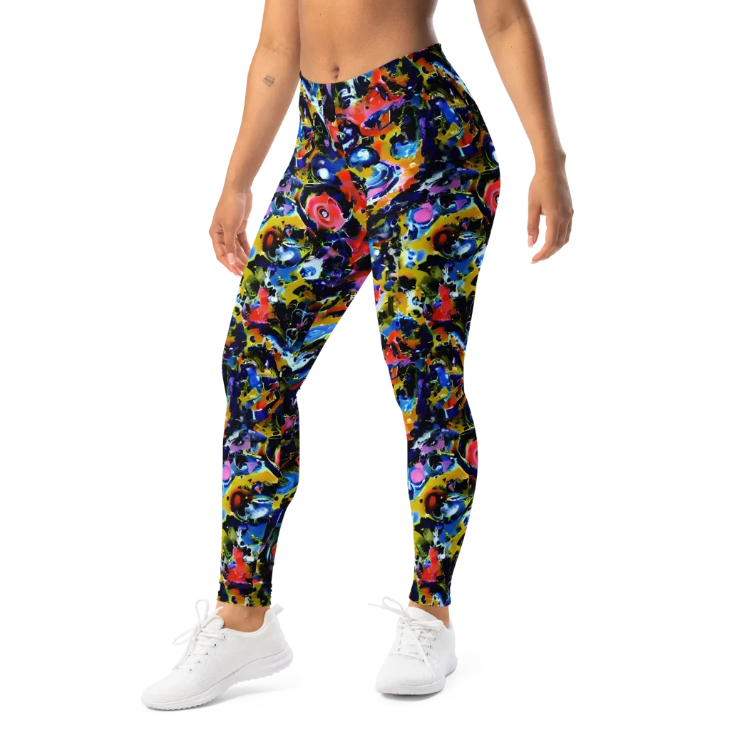 Vivid Disorder on Leggings — Left Front