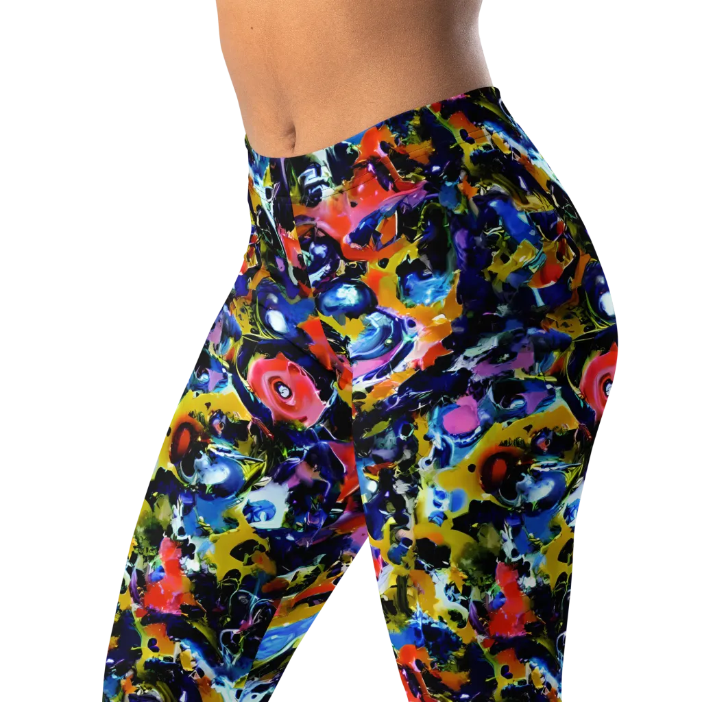 Vivid Disorder on Leggings — Left Front