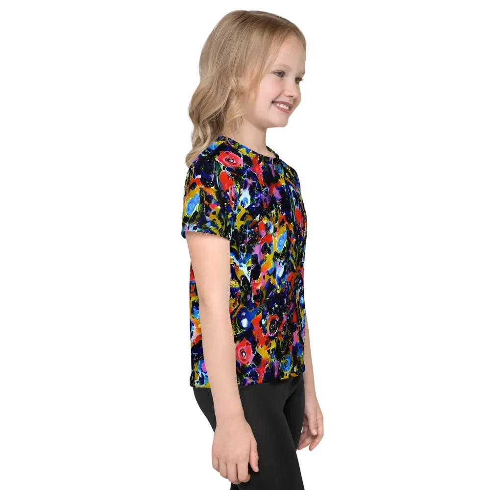 Vivid Disorder on Kids Crew Neck T-Shirt — Right