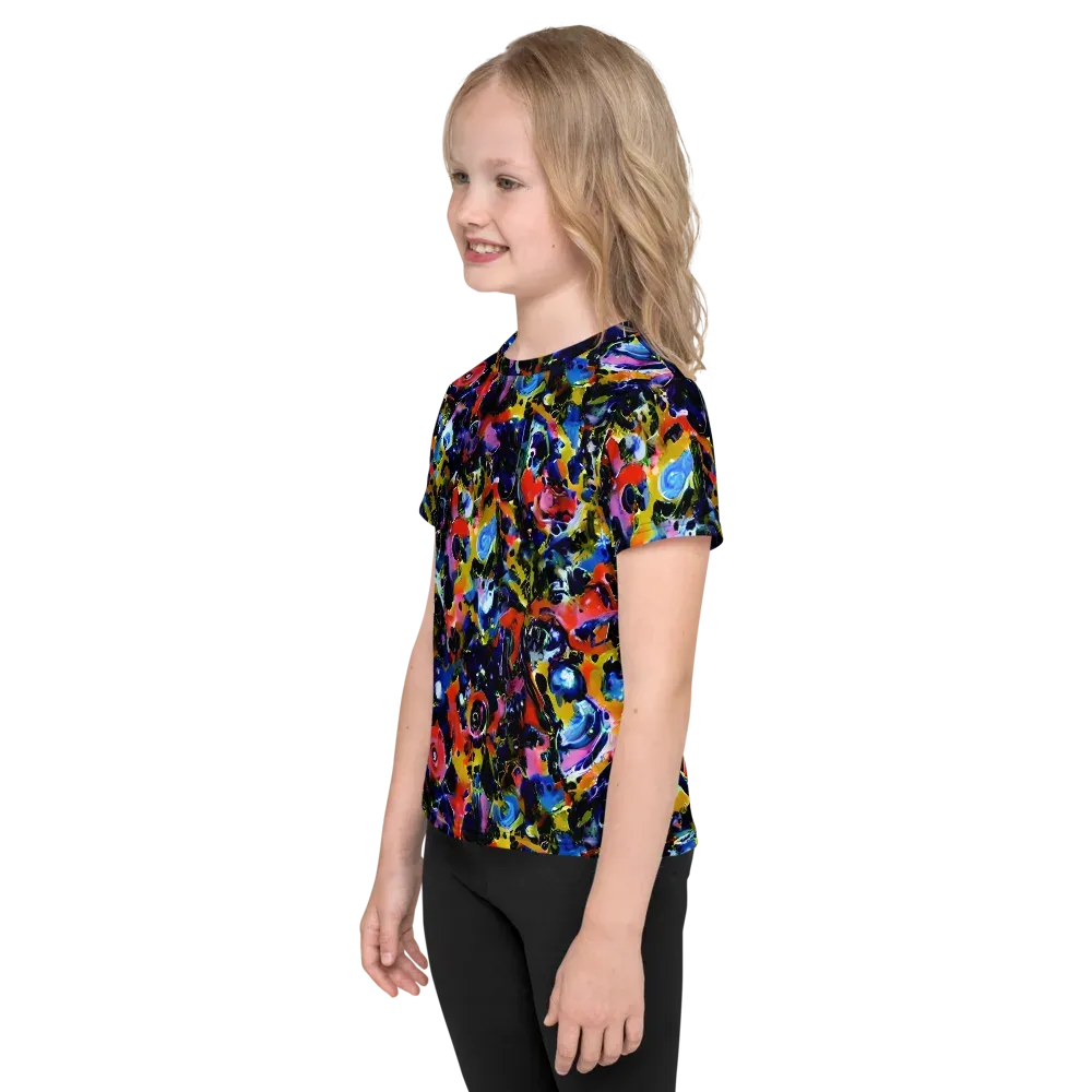 Vivid Disorder on Kids Crew Neck T-Shirt — Left