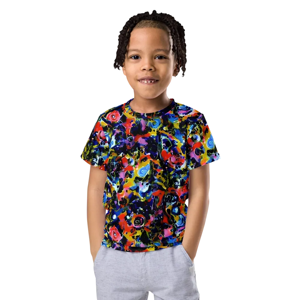 Vivid Disorder on Kids Crew Neck T-Shirt — Front