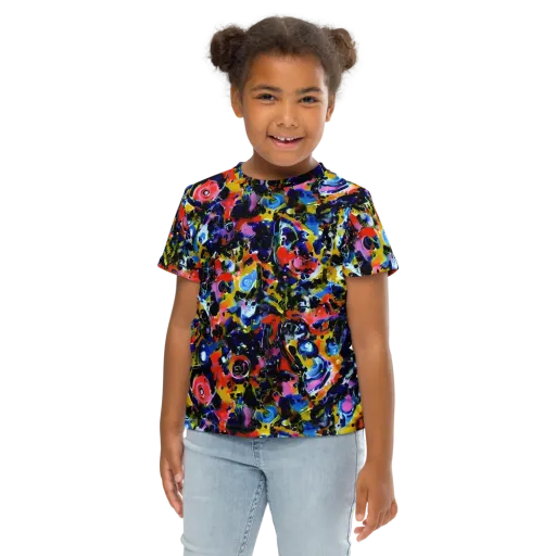 Vivid Disorder on a Kids Crew Neck T-Shirt