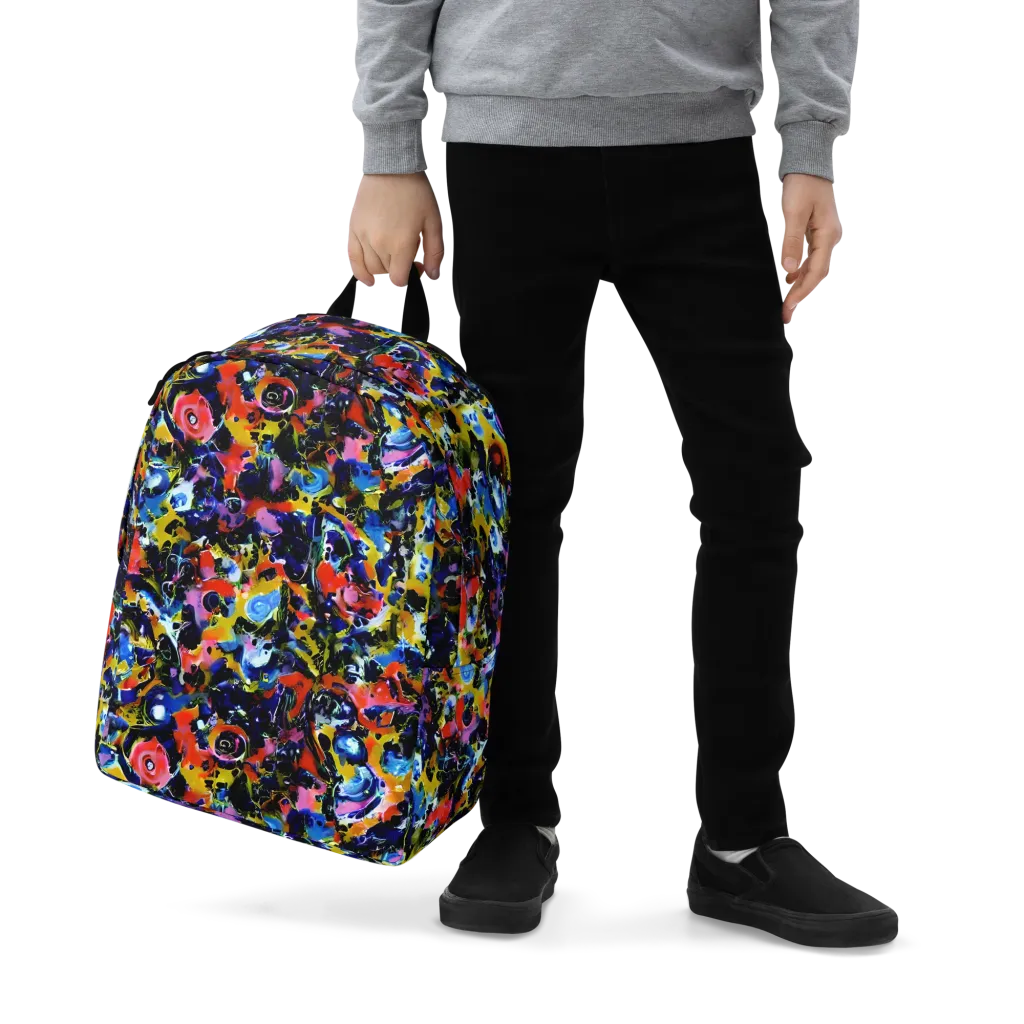 Vivid Disorder on Minimalist Backpack — Zoomed-in