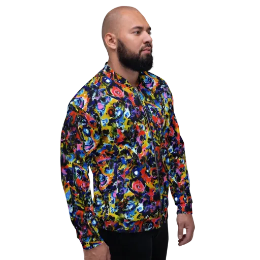 Vivid Disorder on a Bomber Jacket