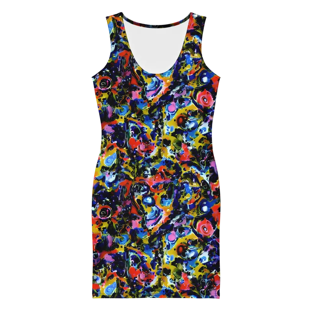 Vivid Disorder on Bodycon Dress — Front