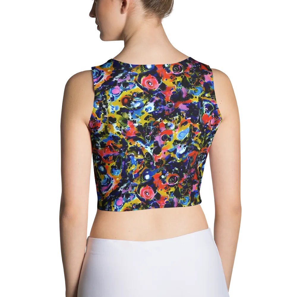 Vivid Disorder on Crop Top — Back