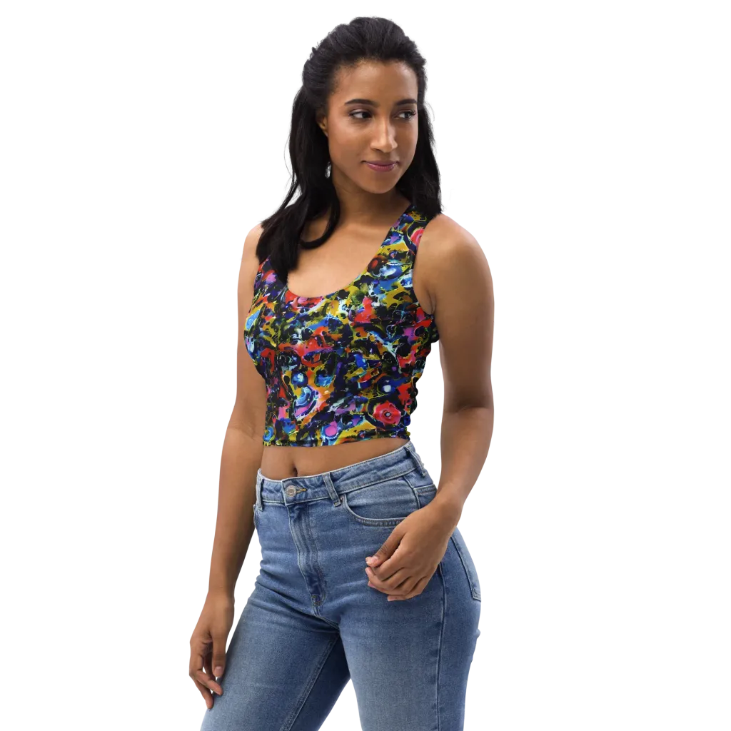 Vivid Disorder on Crop Top — Left Front