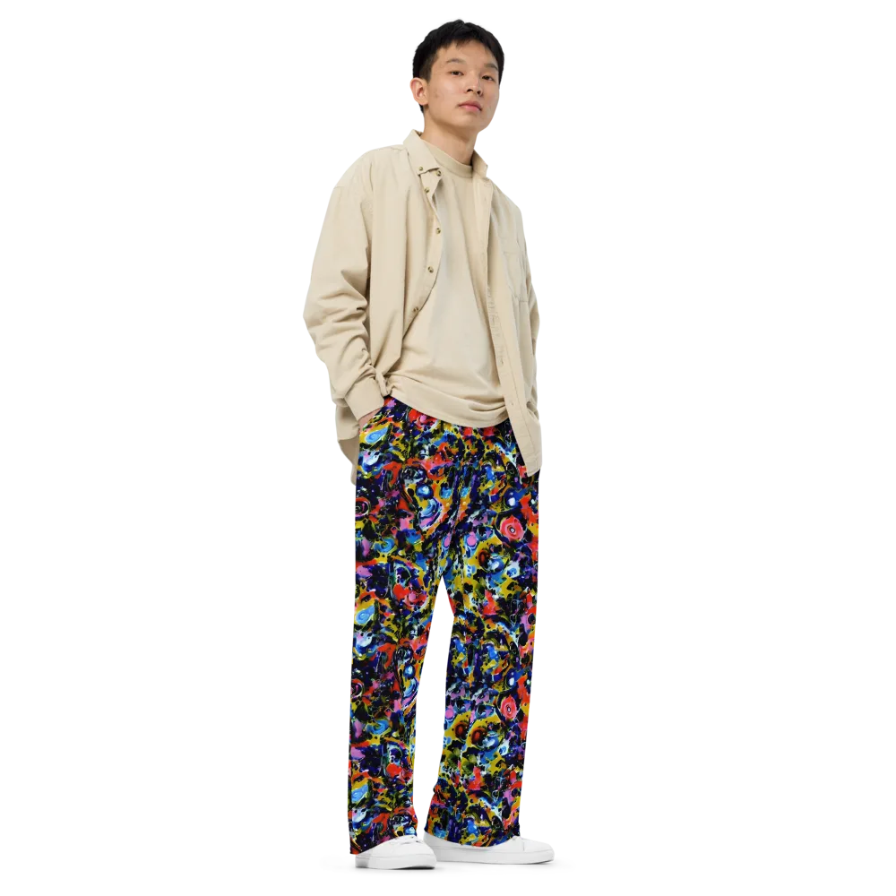 Vivid Disorder on Wide-Leg Pants — Right Front