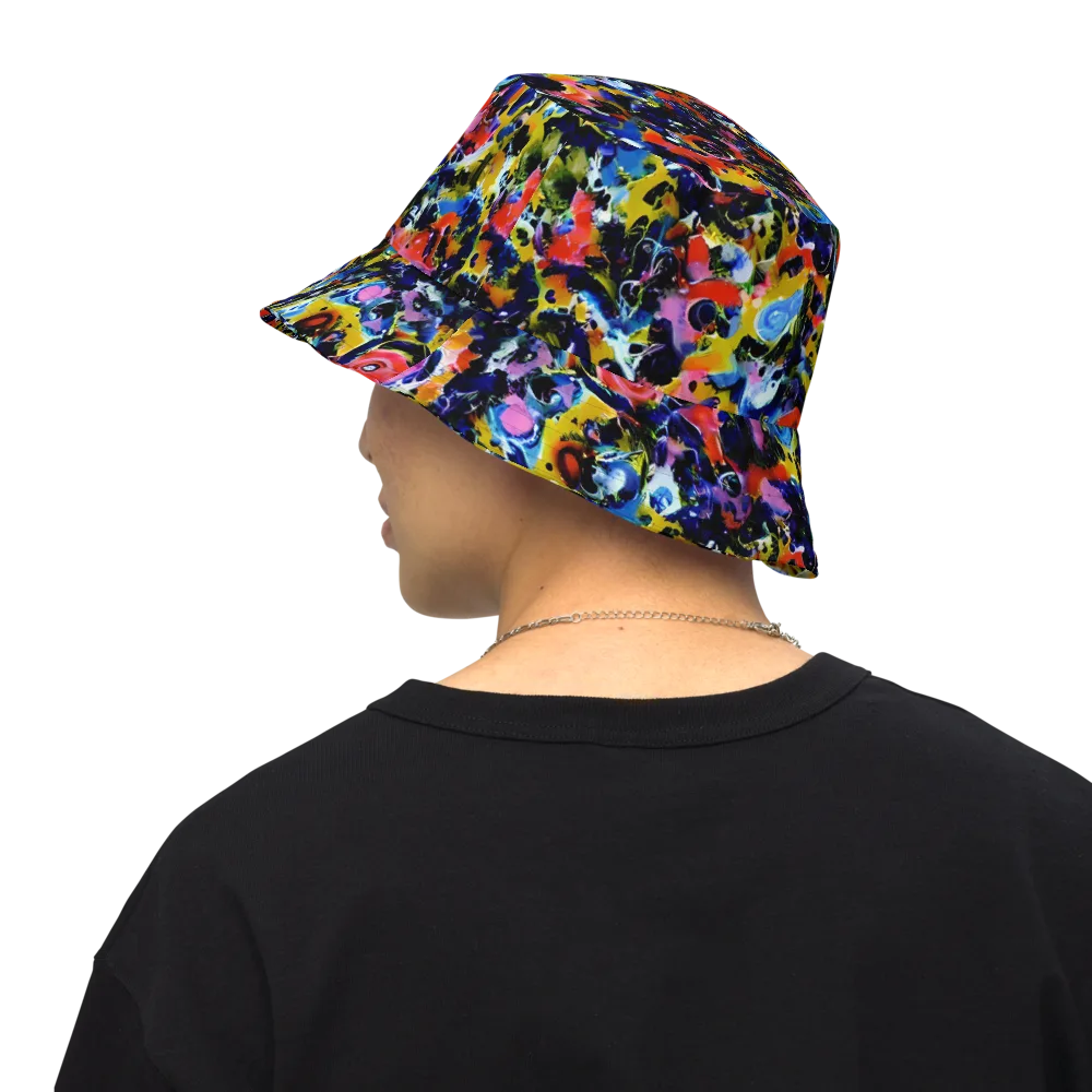Vivid Disorder on Reversible Bucket Hat — Back Inside