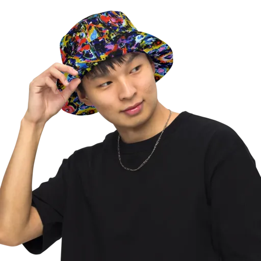 Vivid Disorder on a Reversible Bucket Hat