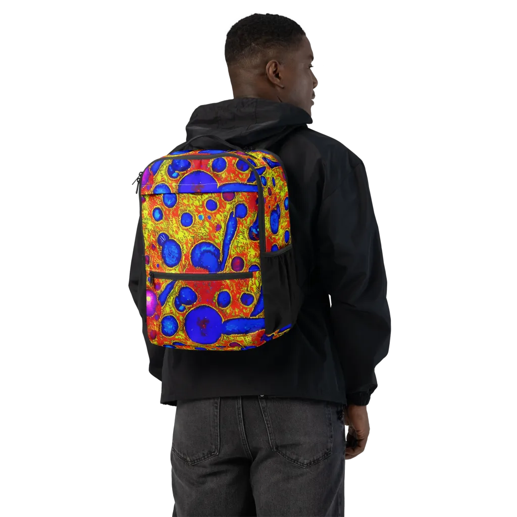Cobalt Lava on Utility Backpack — Back