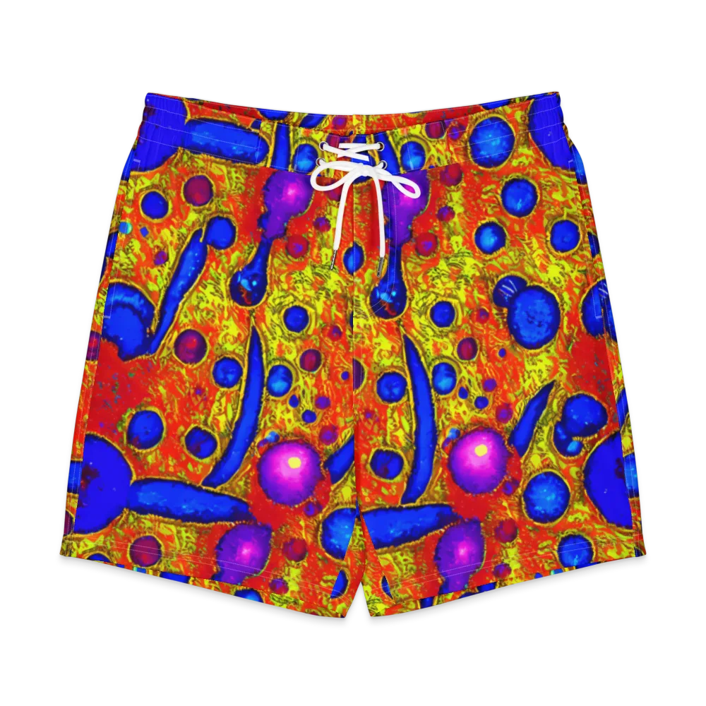 Cobalt Lava on Men's Board Shorts — Front