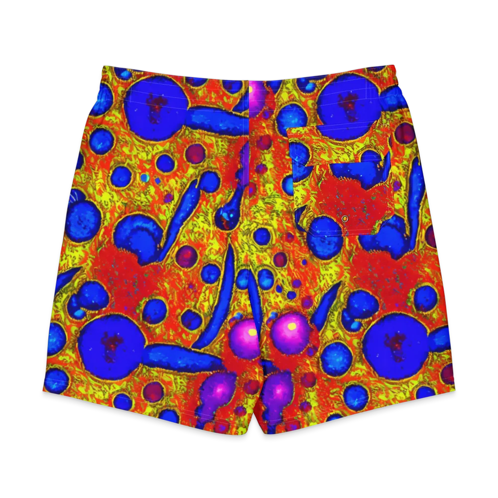 Cobalt Lava on Men's Board Shorts — Back