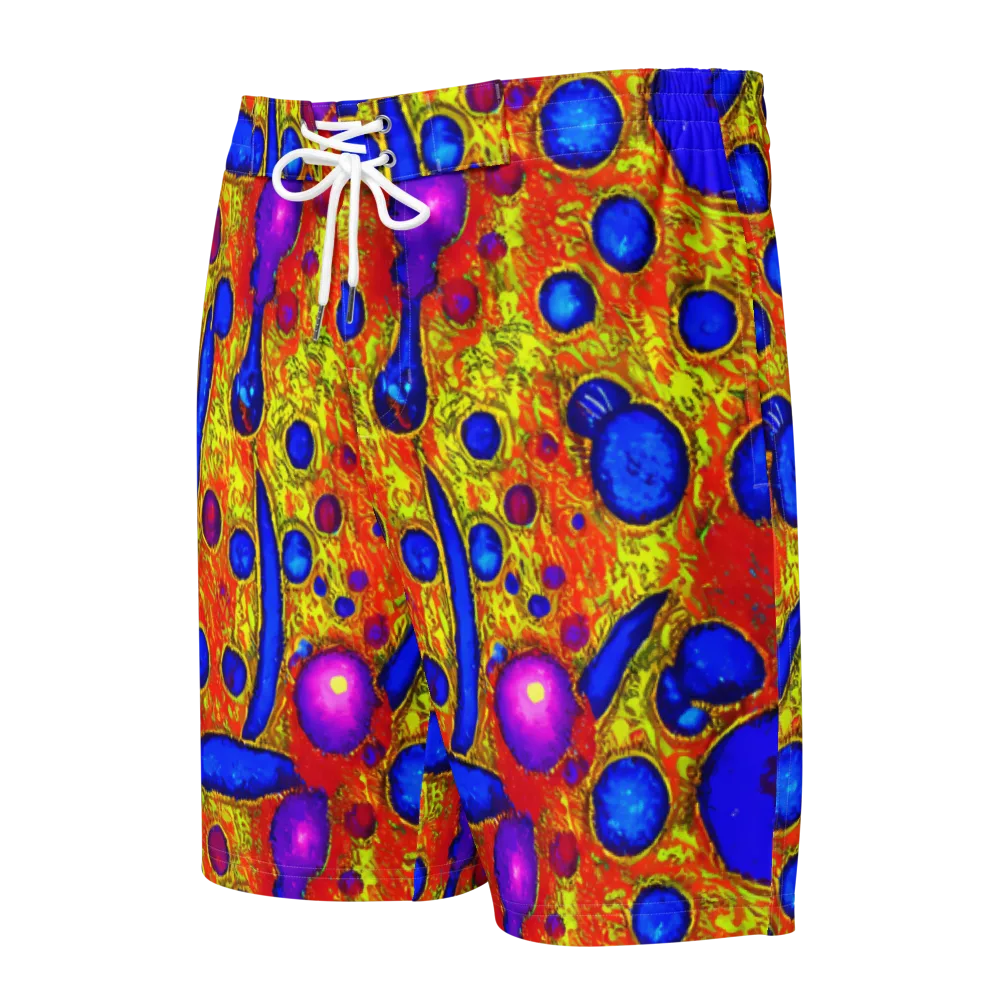 Cobalt Lava on Men's Board Shorts — Front