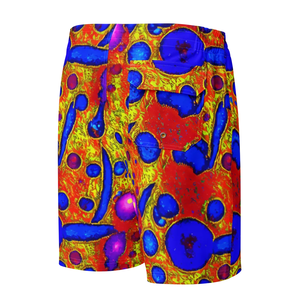 Cobalt Lava on Men's Board Shorts — Back