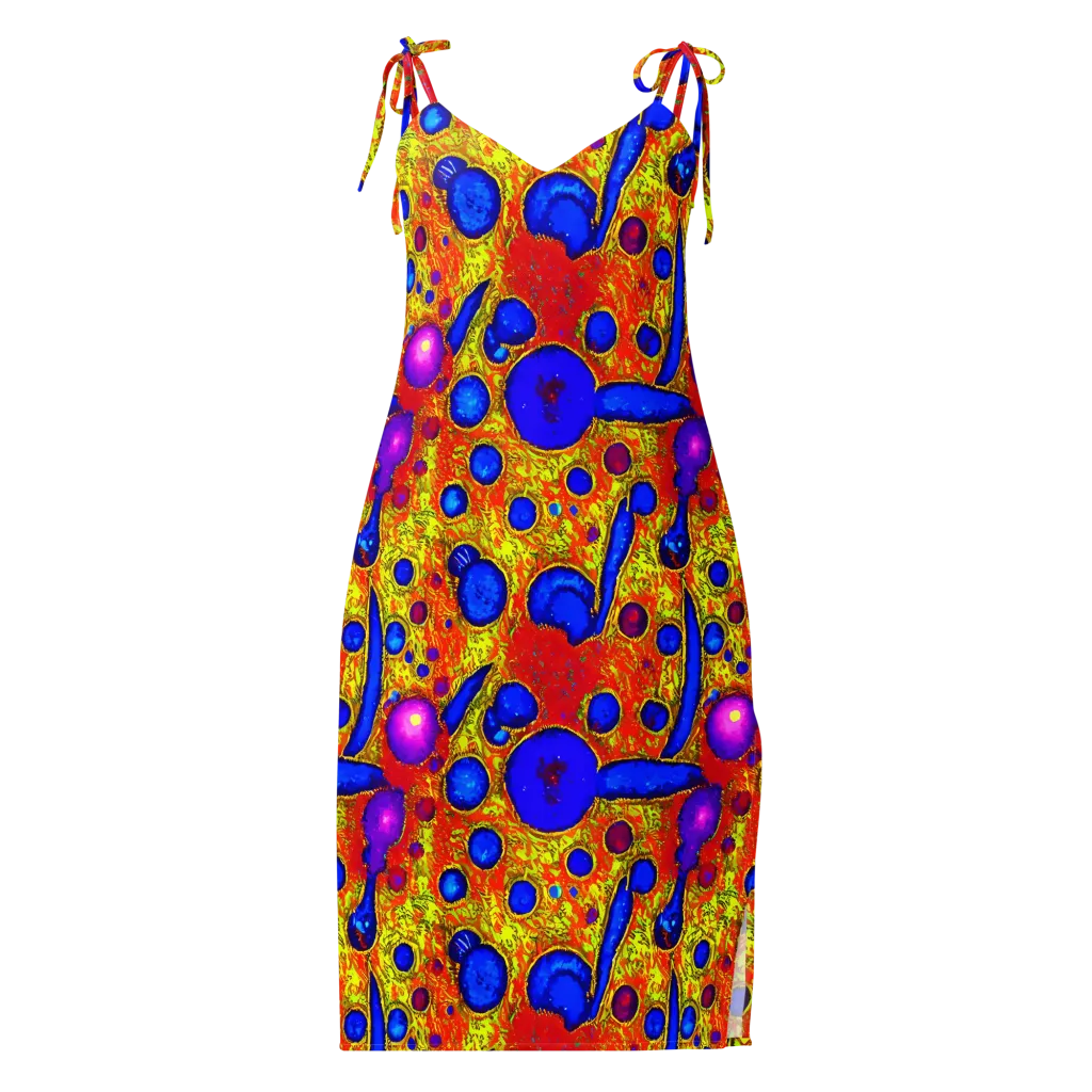 Cobalt Lava on Slip Dress — Front