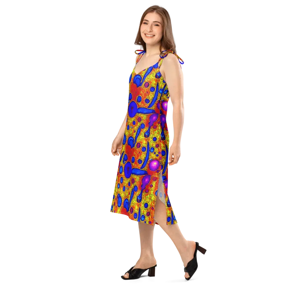 Cobalt Lava on Slip Dress — Left Front