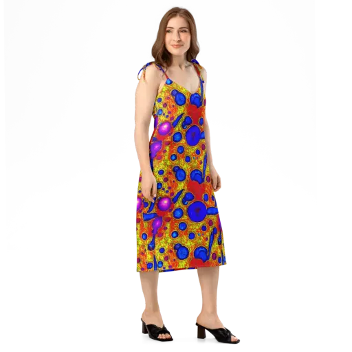 Cobalt Lava on a Slip Dress