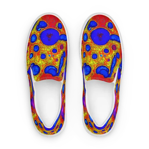 Cobalt Lava on a Women's Slip-On Canvas Shoes