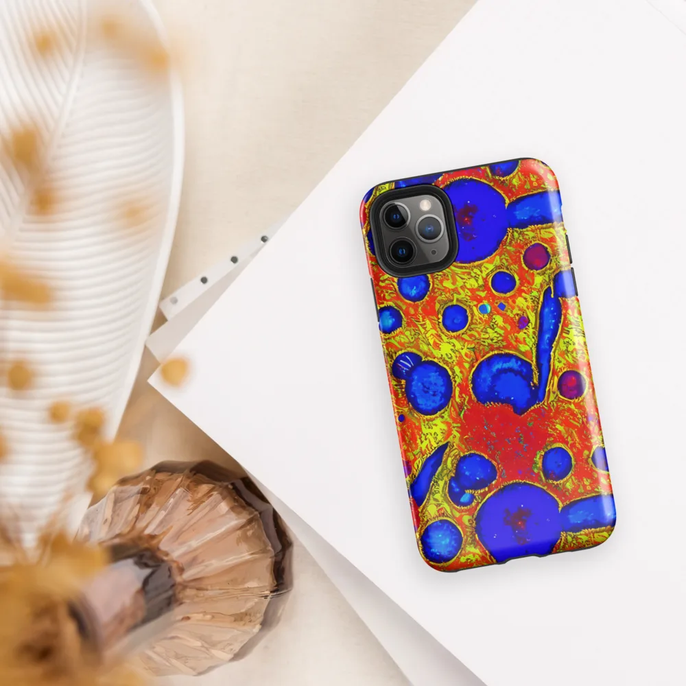 Cobalt Lava on Tough Case for iPhone® — Front
