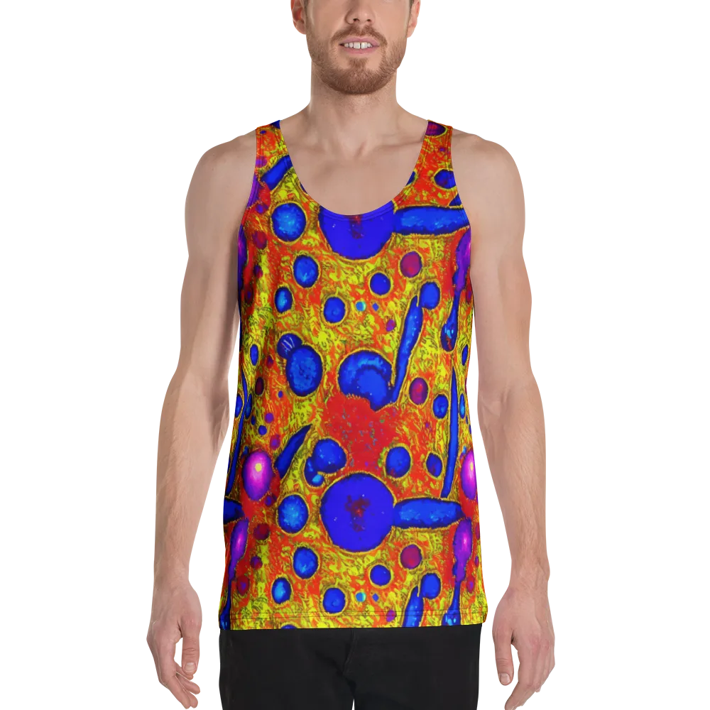 Cobalt Lava on Men's Tank Top — Front
