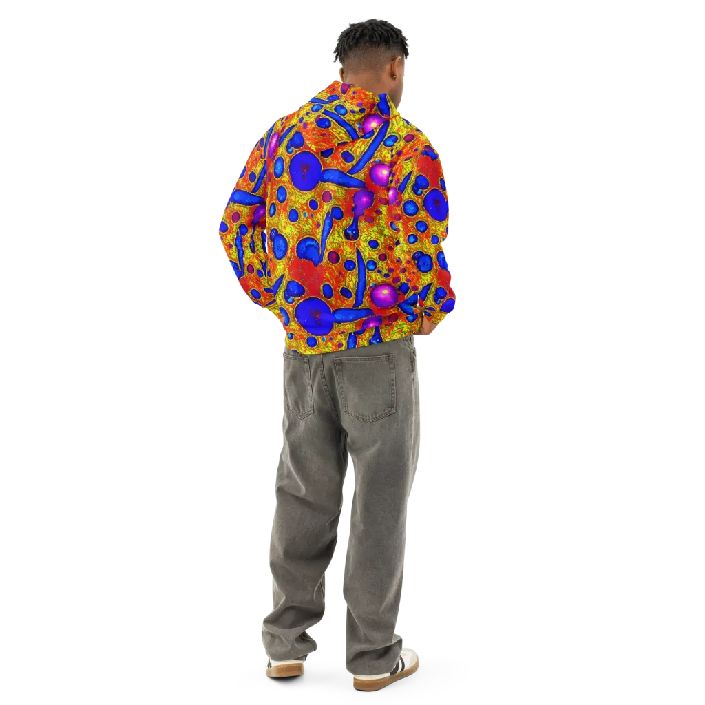 Cobalt Lava on Cotton Hoodie — Back