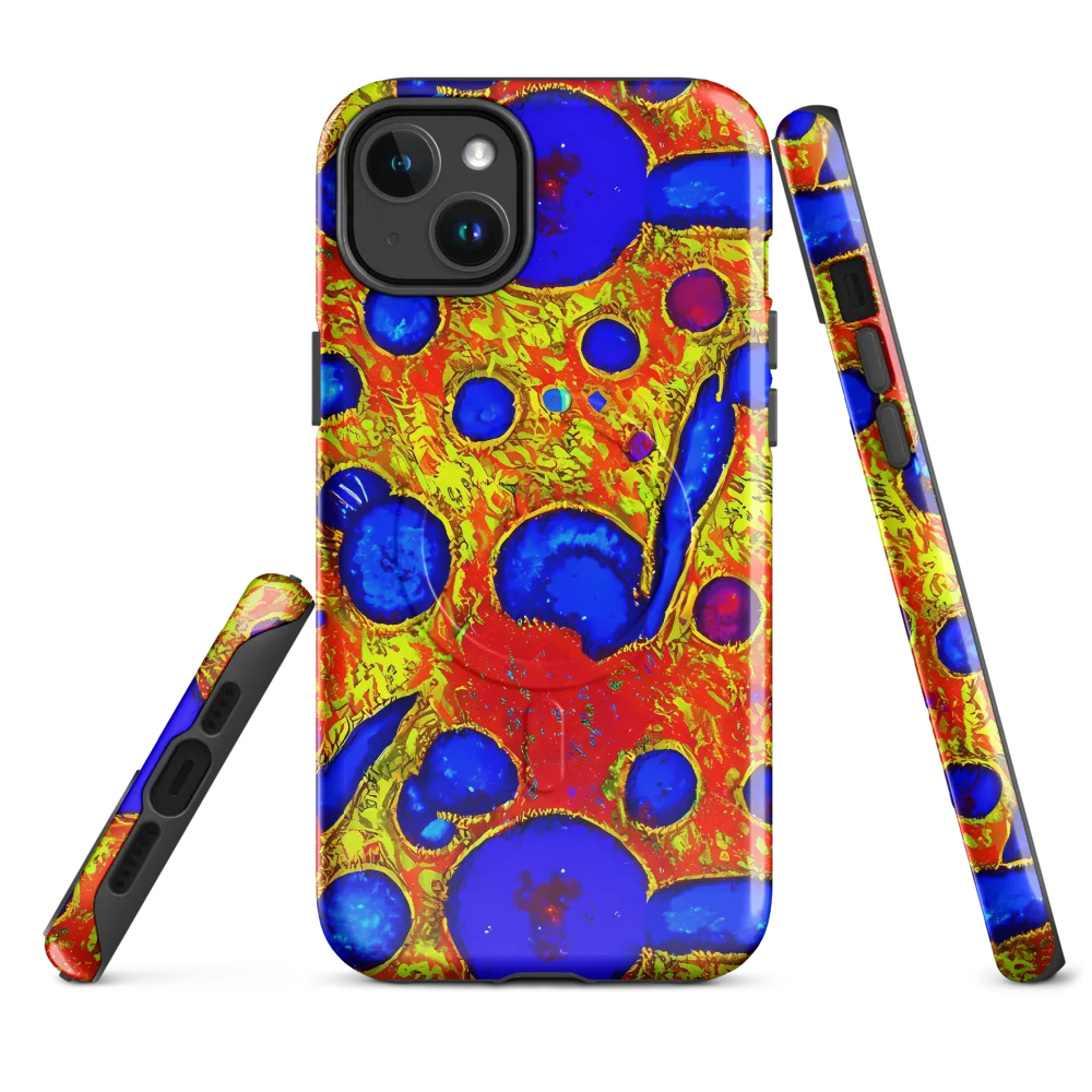 Cobalt Lava on MagSafe Tough Case for iPhone® — Front